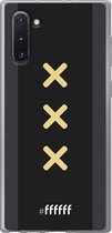 6F hoesje - geschikt voor Samsung Galaxy Note 10 -  Transparant TPU Case - Ajax Europees Uitshirt 2020-2021 #ffffff