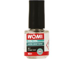 Womi Electrolijm W231 – 3 g Zilver – Geleidende Reparatielijm – Snelle Uitharding – Betrouwbare Elektrische Verbinding