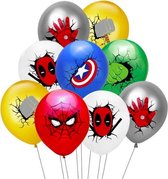 ProductGoods - 10x Superhelden Ballonnen Verjaardag - Verjaardag Kinderen - Ballonnen - Ballonnen Verjaardag - Superhelden - Kinderfeestje