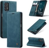 CaseMe - Coque Samsung Galaxy A32 5G - Wallet Book Case - Fermeture magnétique - Blauw
