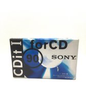 Cassette Sony CDit-I 90 positions normale - Idéal pour tous les besoins d'enregistrement / Cassette Blanco scellée / Platine cassette / Walkman.