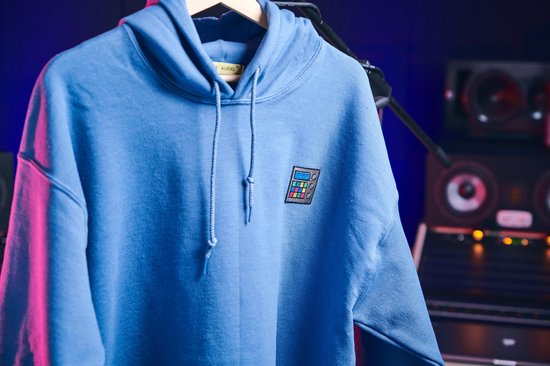 Foto: Inside audio drumcomputer hoodie marine blauw