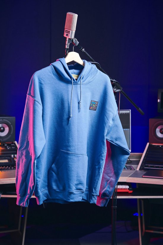 Foto: Inside audio drumcomputer hoodie marine blauw