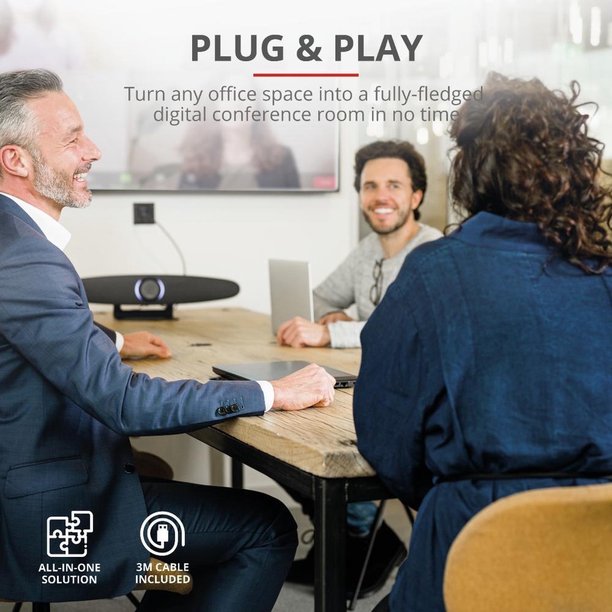 Trust Iris 4K Ultra HD Conference Camera thumbnail 6
