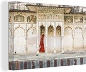 Canvas Schilderij Kloosters in India - 120x80 cm - Wanddecoratie
