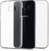 kwmobile 360 graden hoesje voor Samsung Galaxy S7 - volledige bescherming - siliconen beschermhoes - transparant