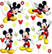 Disney muursticker Mickey Mouse rood en geel - 600229 - 30 x 30 cm