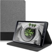 kwmobile hoes voor Samsung Galaxy Tab A 10.1 T580N/T585N (2016) - Slanke tablethoes met standaard - Tablet cover in grijs / zwart