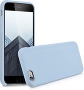 kwmobile telefoonhoesje geschikt voor Apple iPhone 6 / 6S - Hoesje met siliconen coating - Smartphone case in mat lichtblauw