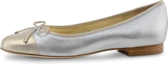 Zomerse Ballerina's voor Dames – Instappers – Lente Schoenen – Goud en Zilver Leer – Werner Kern Gea – Maat 41,5