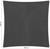 Shadow Comfort® Vierkantige Schaduwdoek - UV Bestendig - Zonnedoek - 400 x 400 x CM - Carbon Black