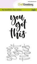 Clearstamps A6 Handlettering - You got this