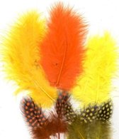 Vaessen Creative Marabou - feathers & guinea fowl - 5-13cm - EaSter