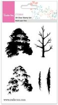 Crafts Too 3D Clearstamp Set - Multi Layer Layer Tree (5pcs)