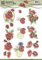 Voorjaarsbloemen 3D-Knipvel Jeanine`s Art 10 stuks