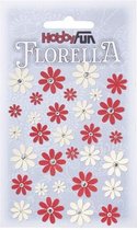 FLORELLA-Bloemen Design I rood-creme