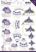 Congratulations Flowery 3D-Knipvel Precious Marieke 10 stuks