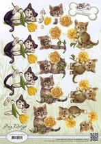 3D Knipvel - Amy Design - Animal Medley - Kittens