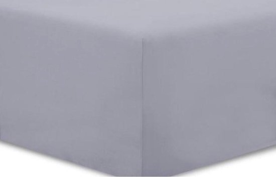 Literie Home - drap housse - jersey - 100% coton - stretch - 1 Personne - 80x200 + 30cm Hauteur coin - Grijs