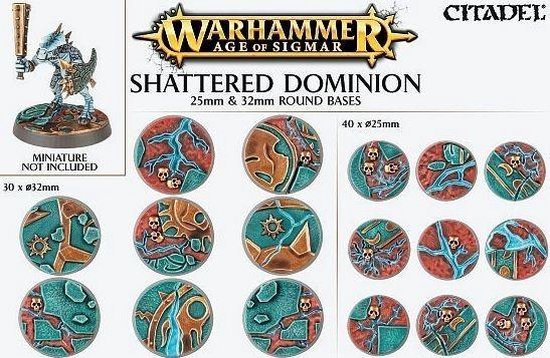 Thumbnail van een extra afbeelding van het spel Age of Sigmar: Shattered Dominion: 25 & 32Mm Round