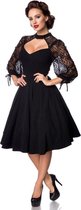 Belsira Swing jurk -4XL- Lace Zwart