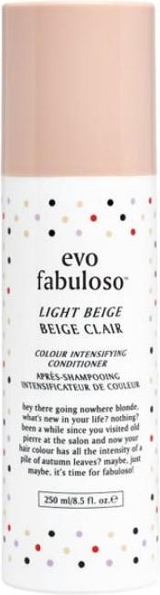 Evo Fabuloso Light Beige Colour Intensifying Cond - 220ml