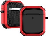 Airpods Hoesje – Armor Hard Case – Rood