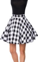 Belsira Rok -XL- Short Swing Zwart/Wit