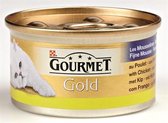 Gourmet gold fijne mousse kip - 85 gr - 24 stuks