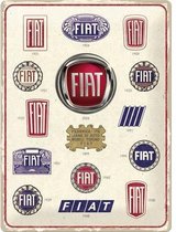 Fiat - Metalen Wandplaat
