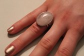 Wellness-House | Ring Rose Quartz | Ring Met Natuursteen | Rozenkwarts | Zen | Liefde | Zelfacceptatie | In Maat Verstelbaar | Unisex