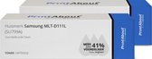 PrintAbout huismerk Toner MLT-D111L (SU799A) Zwart Voordeelbundel Hoge capaciteit geschikt voor Samsung