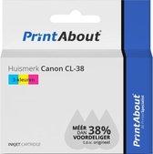 PrintAbout huismerk Inktcartridge CL-38 3-kleuren geschikt voor Canon