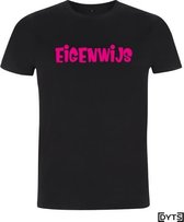 T-shirt | Karaktereigenschappen | Eigenwijs05 - fluor pink, L, Heren