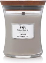 Bougie parfumée moyenne Woodwick Hourglass - Fireside
