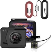 AZDome M06 4K dashcam voor auto - Continue voeding - Rear cam