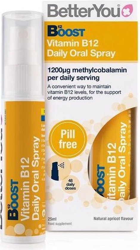 Afgrond Moedig George Bernard Boost Vitamine B12 Mondspray - 25 ml | bol.com