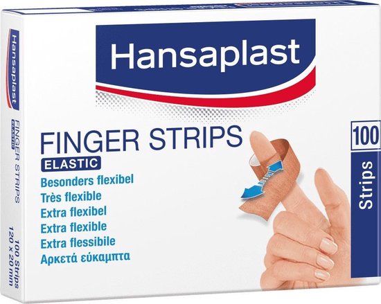Hansaplast Elastic Finger Strips  - 100 stuks - Pleisters