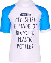 JUJA - UV Zwemshirt voor kinderen - korte mouwen - Made of - Wit - maat 146-152cm - UPF50+ - Gemaakt van gerecyclede PET-flessen - UV werende kleding - Duurzame keuze - Geweldige pasvorm