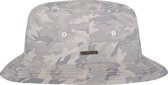 Hatland - UV Boonie hoed voor heren - Venturia - Camouflage Grijs - maat XL (61CM)