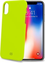 Celly - Shock Back Cover iPhone X/Xs - Kunststof - Geel