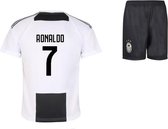 Ronaldo Juventus tenue wit - Imitatie Voetbal Shirt + Broek - Maat: M (176)