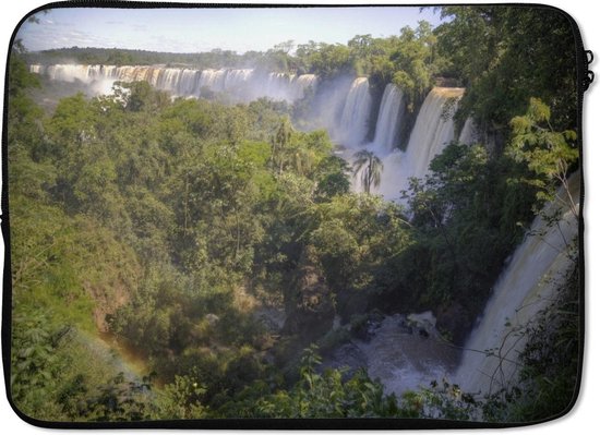Laptophoes 14 inch - Iguazu-waterval de langste waterval ter wereld in Brazilië - Laptop sleeve
