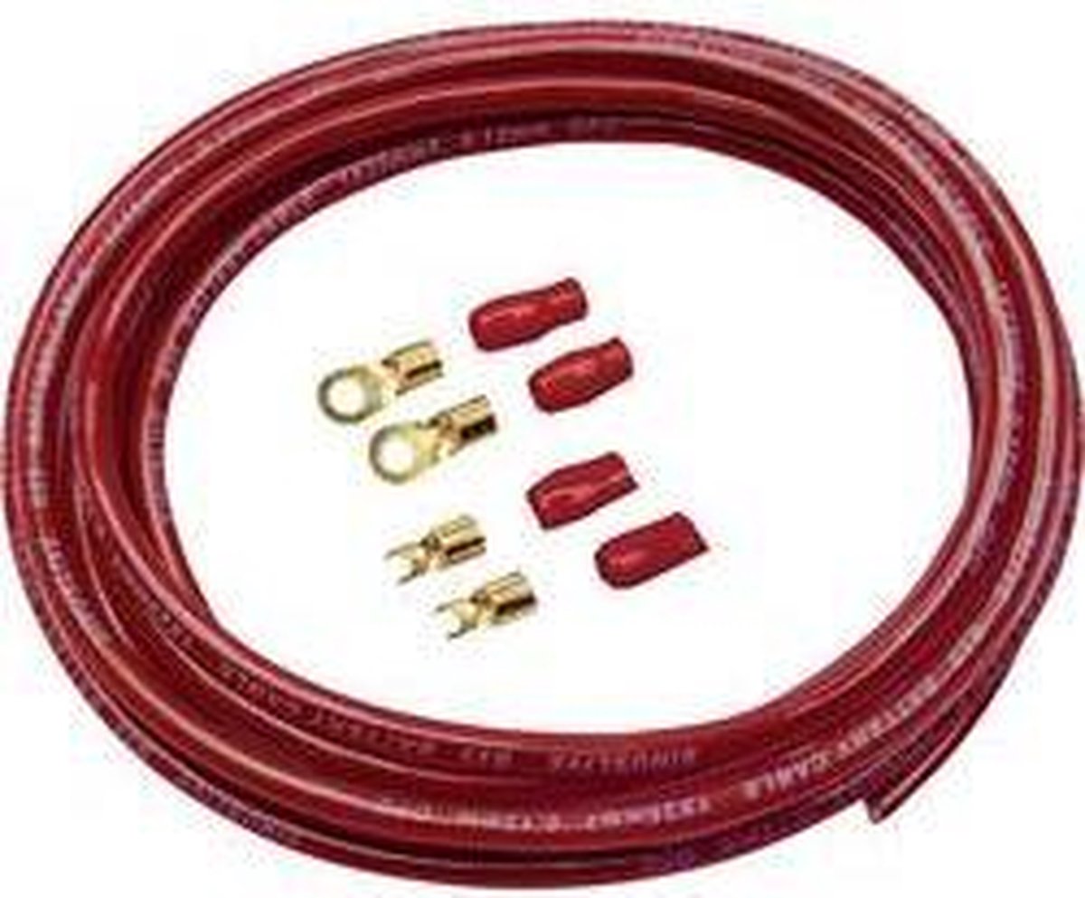 Sinuslive Car-HiFi stroomkabelset 25 mm² Verguld