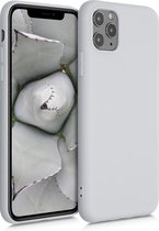 kwmobile telefoonhoesje voor Apple iPhone 11 Pro Max - Hoesje voor smartphone - Back cover in mat lichtgrijs
