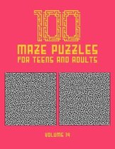 100 Maze Puzzles for Teens and Adults