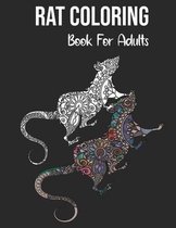 Rat Coloring Book For Adults: