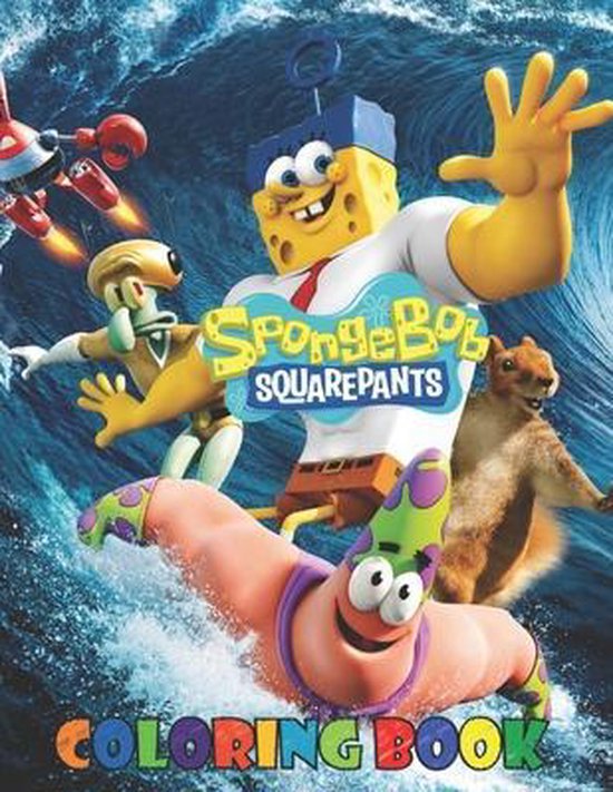spongebob coloring book: SpongeBob SquarePants Adult Coloring Book, Art ...