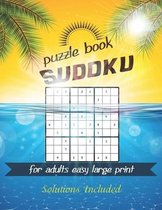 Sudoku puzzle book for adults easy large print