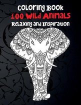 100 Wild Animals - Coloring Book - Relaxing and Inspiration